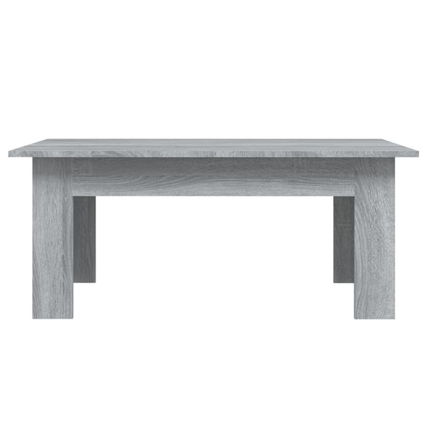 Mesa de centro de madera contrachapada gris Sonoma 100x60x42 cm