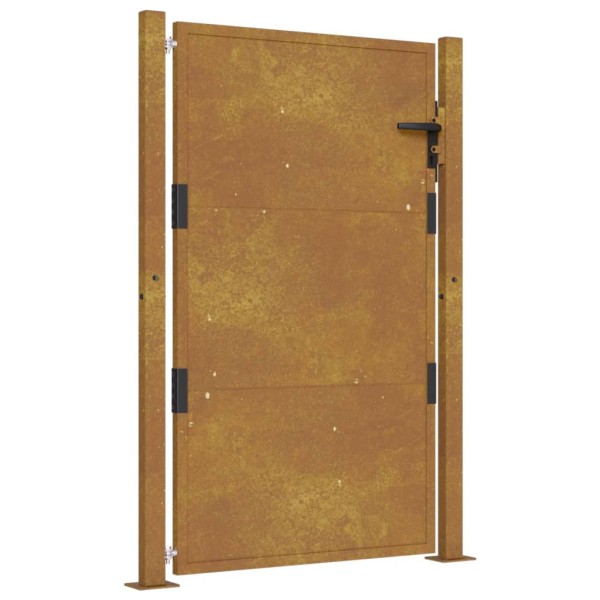 Puerta de jardín acero corten 105x155 cm