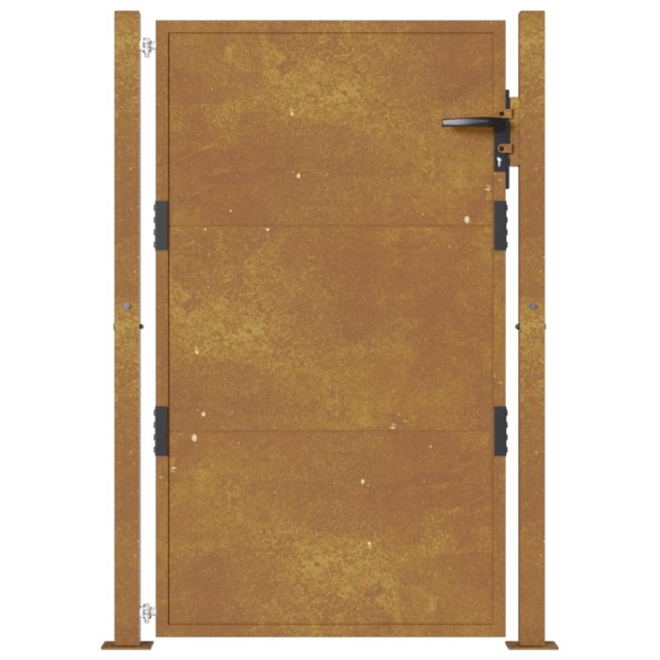 Puerta de jardín acero corten 105x155 cm