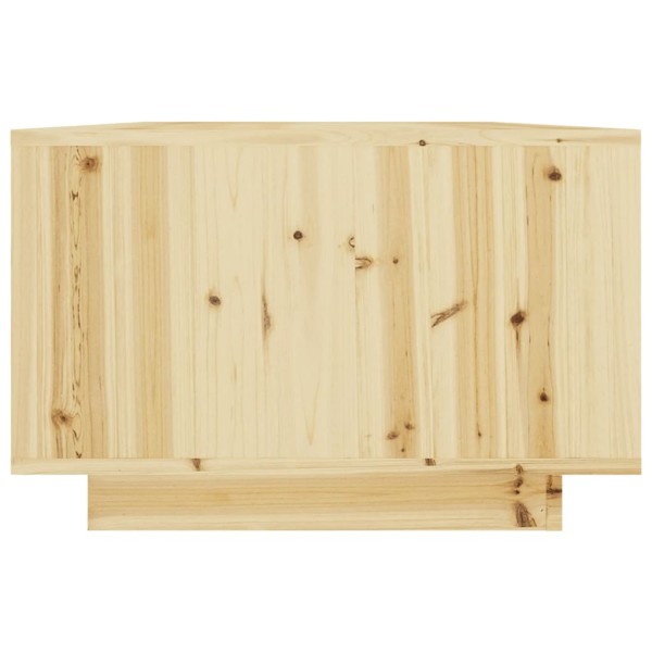 Mesa de centro de madera maciza de abeto 110x50x33,5 cm