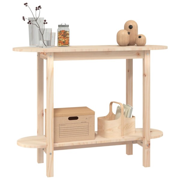 Mesa consola madera maciza de pino 110x40x80 cm