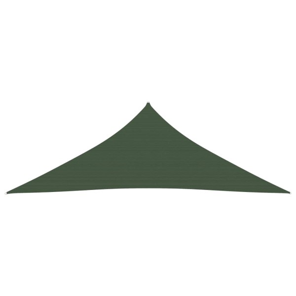 Toldo de vela verde oscuro HDPE 160 g/m² 3,6x3,6x3,6 m