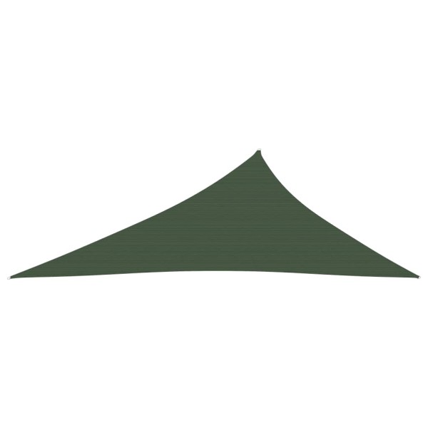 Toldo de vela HDPE verde oscuro 160 g/m² 4x5x6,8 m