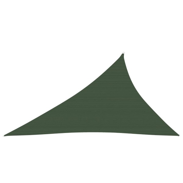 Toldo de vela HDPE verde oscuro 160 g/m² 4x5x6,8 m