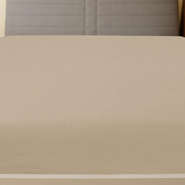 Sábanas bajeras jersey 2 uds algodón gris taupe 140x200 cm