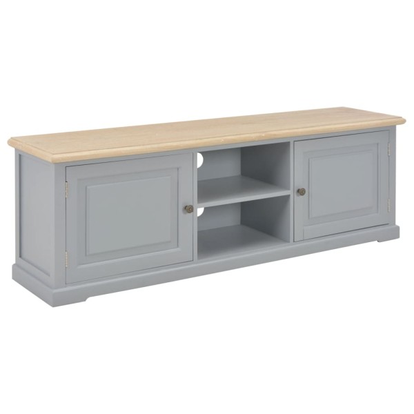 Mueble para el televisor de madera gris 120x30x40 cm