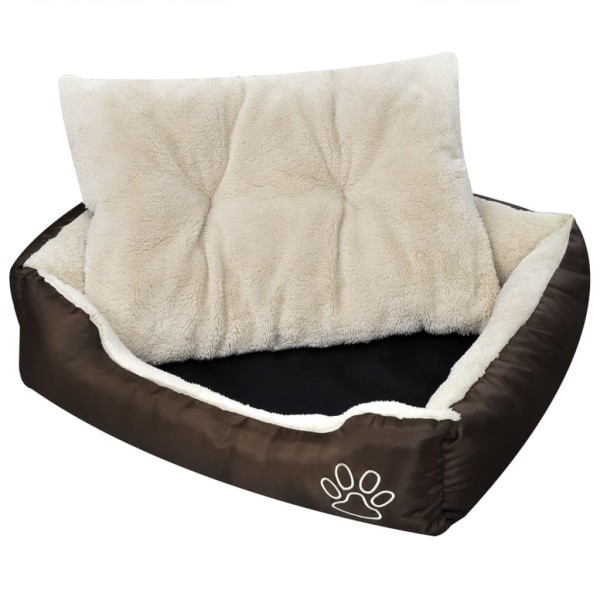 Cama para perro con cojín acolchado talla M