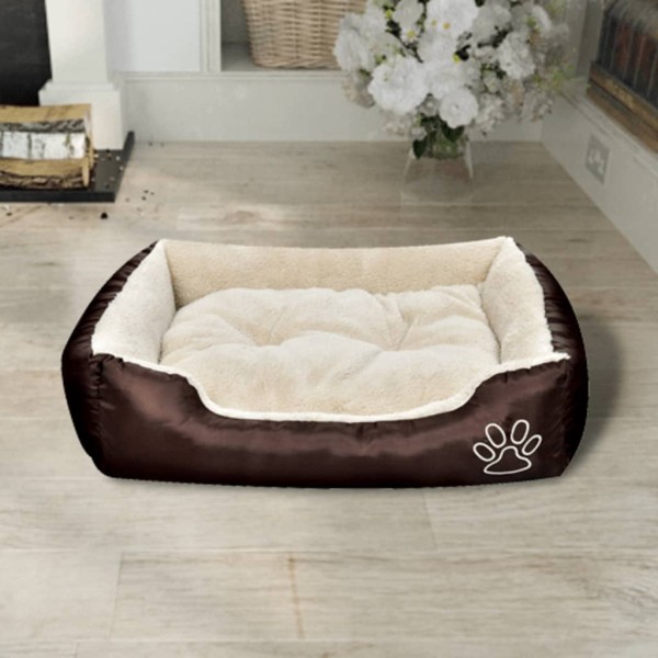 Cama para perro con cojín acolchado talla M