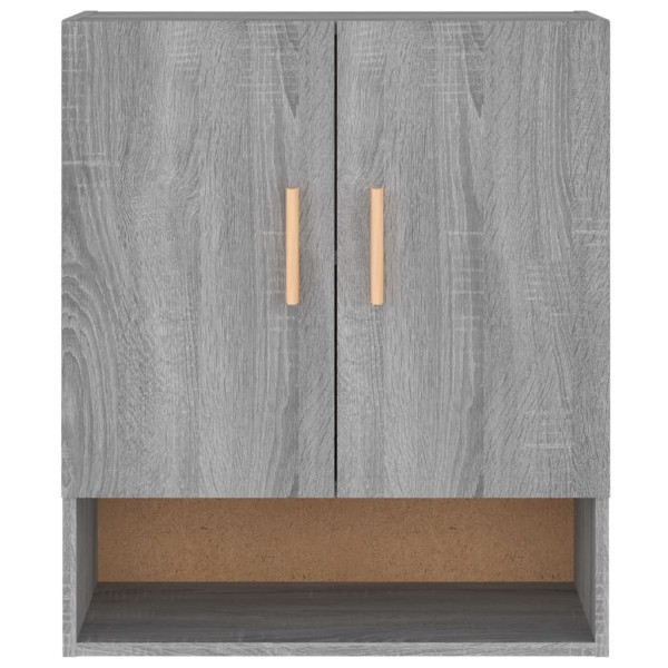 Armario de pared madera contrachapada gris Sonoma 60x31x70 cm