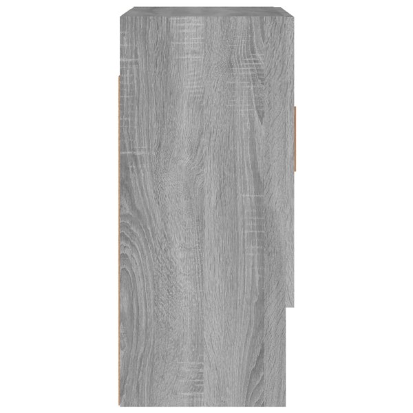 Armario de pared madera contrachapada gris Sonoma 60x31x70 cm