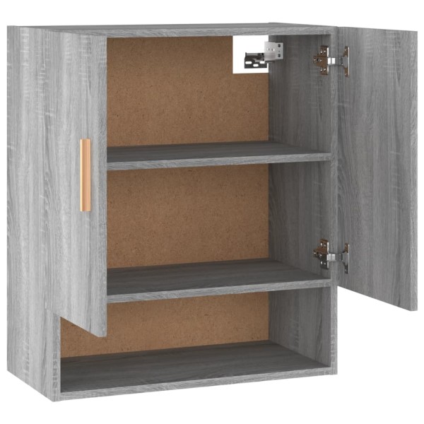 Armario de pared madera contrachapada gris Sonoma 60x31x70 cm