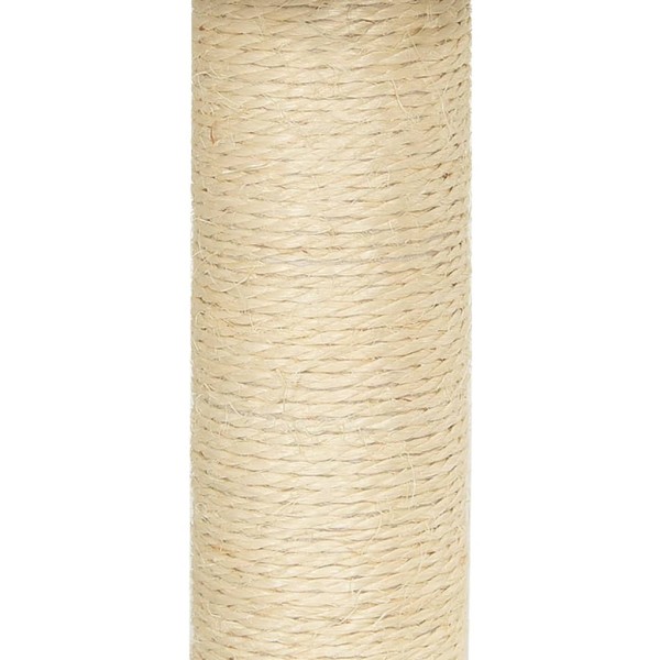 Rascador para gatos con postes de sisal gris claro 71 cm