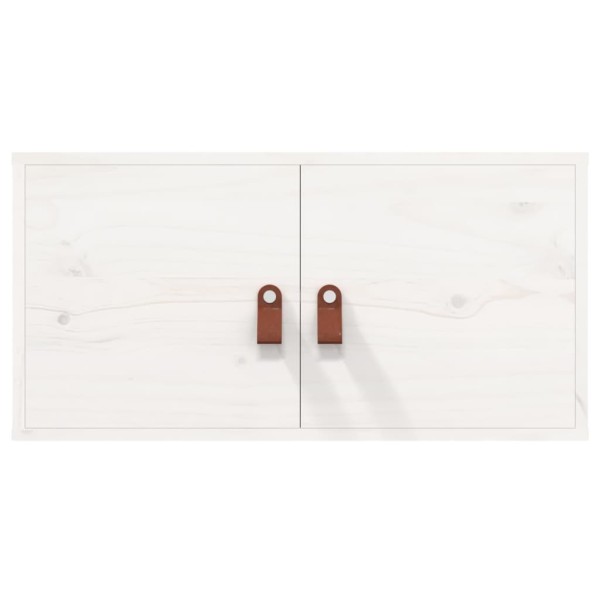 Armario de pared de madera maciza de pino blanco 60x30x30 cm