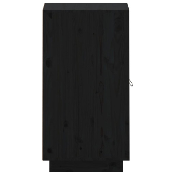 Aparador de madera maciza de pino negro 34x40x75 cm