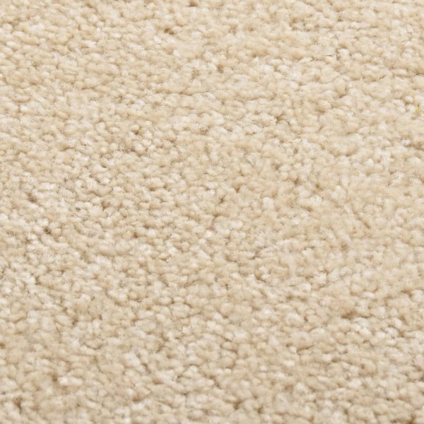 Alfombra de pelo corto beige 160x230 cm