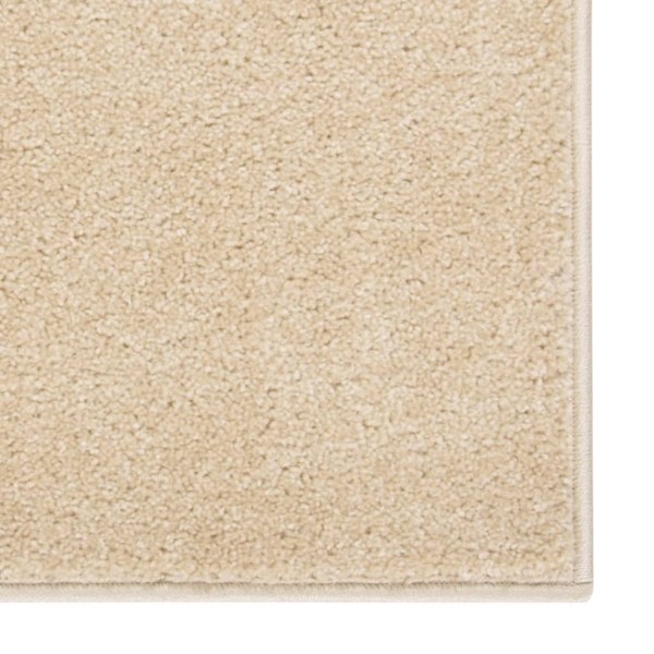 Alfombra de pelo corto beige 160x230 cm