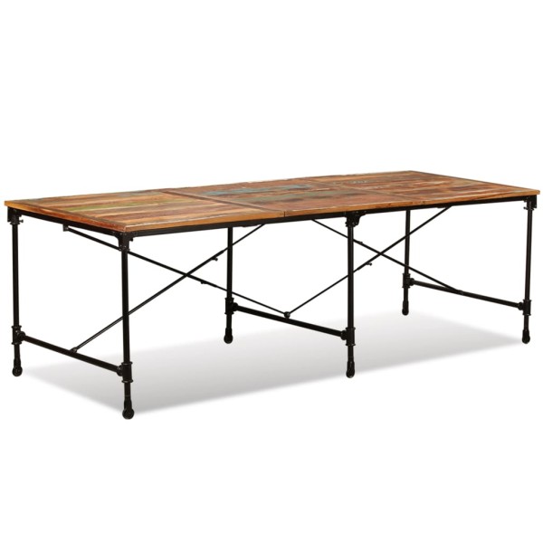 Mesa de comedor de madera maciza reciclada 240 cm