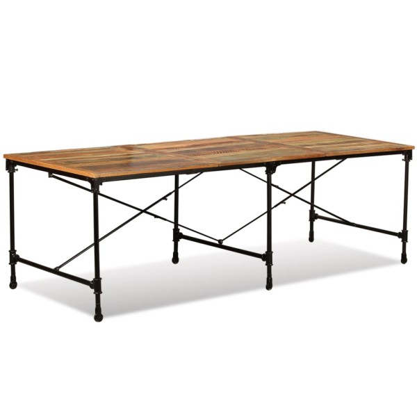 Mesa de comedor de madera maciza reciclada 240 cm