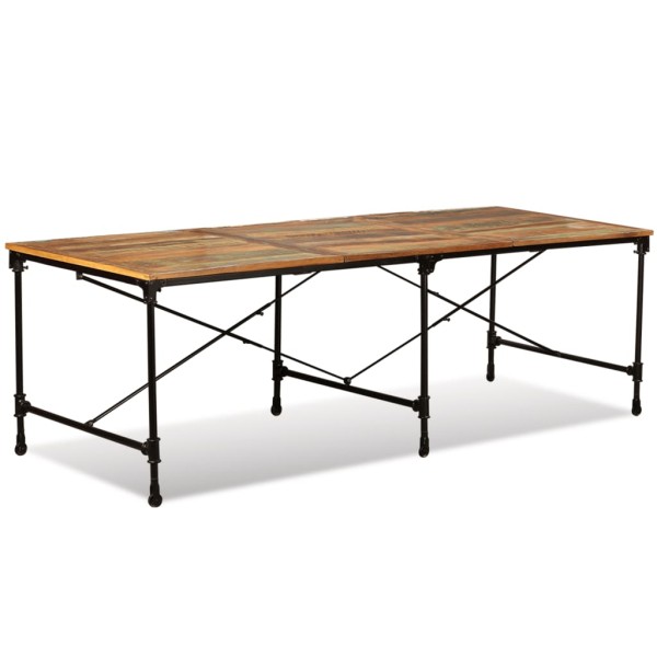 Mesa de comedor de madera maciza reciclada 240 cm