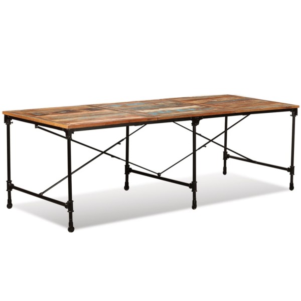 Mesa de comedor de madera maciza reciclada 240 cm