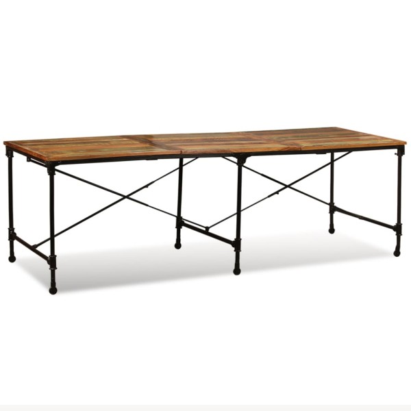 Mesa de comedor de madera maciza reciclada 240 cm