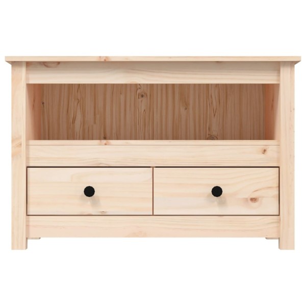 Mueble de TV de madera maciza de pino 79x35x52 cm