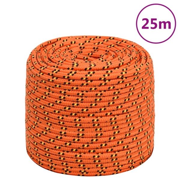 Cuerda de barco polipropileno naranja 6 mm 25 m