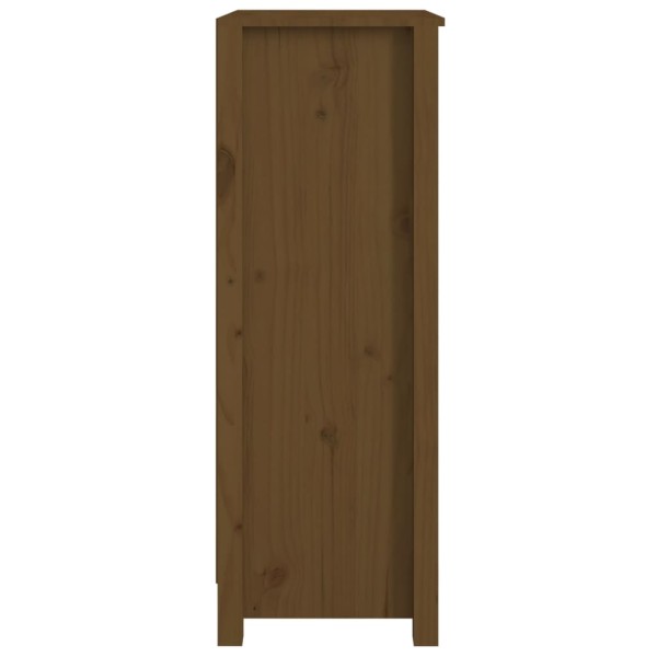 Estantería madera maciza de pino marrón miel 50x35x97 cm