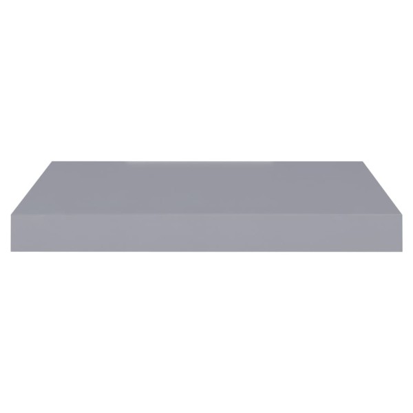 Estantes flotantes de pared 2 uds MDF gris 40x23x3,8 cm