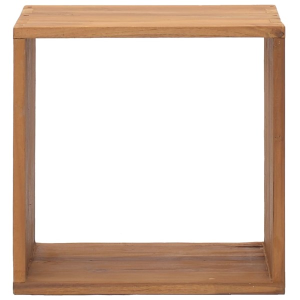 Mesita de noche de madera maciza de teca 40x30x40 cm