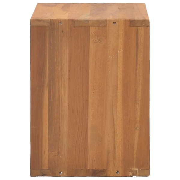 Mesita de noche de madera maciza de teca 40x30x40 cm