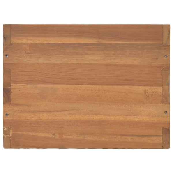 Mesita de noche de madera maciza de teca 40x30x40 cm