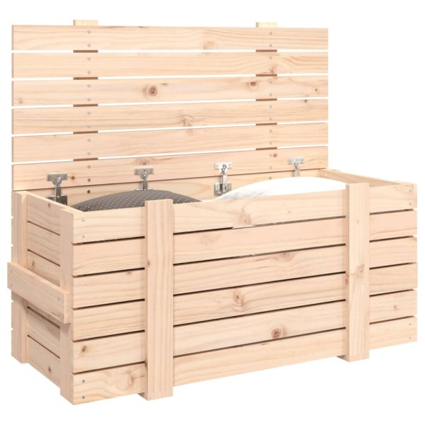 Caja de almacenaje madera maciza de pino 91x40,5x42 cm