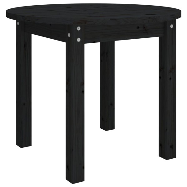 Mesa de centro de madera maciza de pino negro Ø 55x45 cm