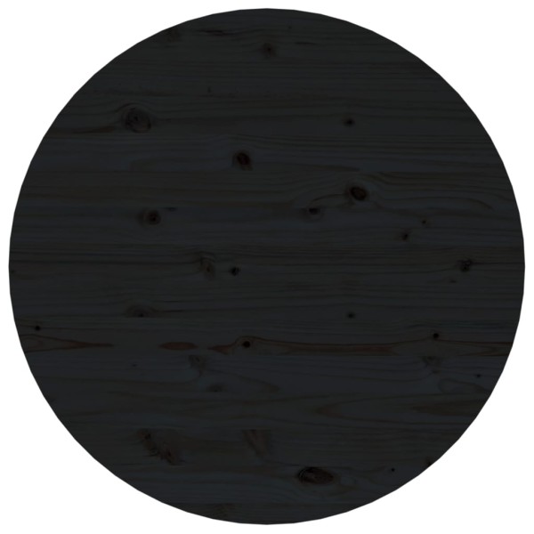 Mesa de centro de madera maciza de pino negro Ø 55x45 cm