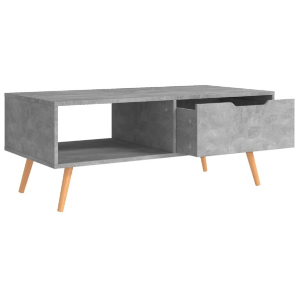 Mueble de TV madera de ingeniería gris hormigón 100x49,5x43 cm