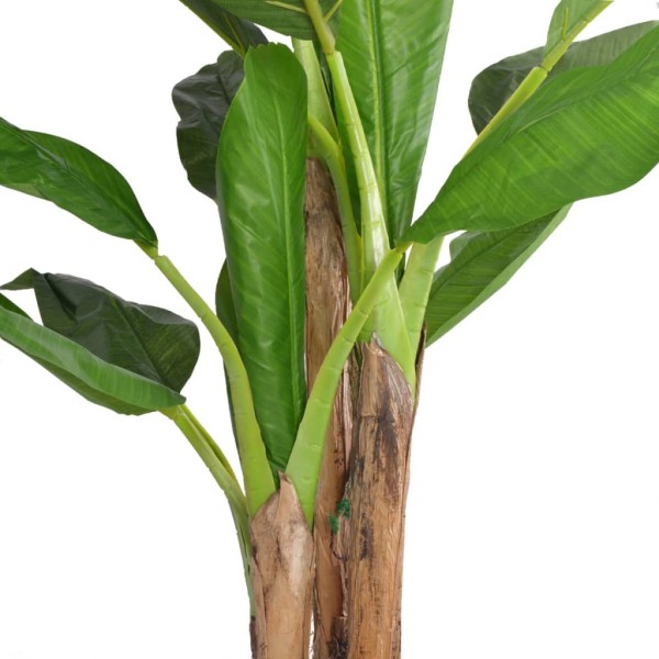 Árbol bananero artificial con macetero 175 cm verde