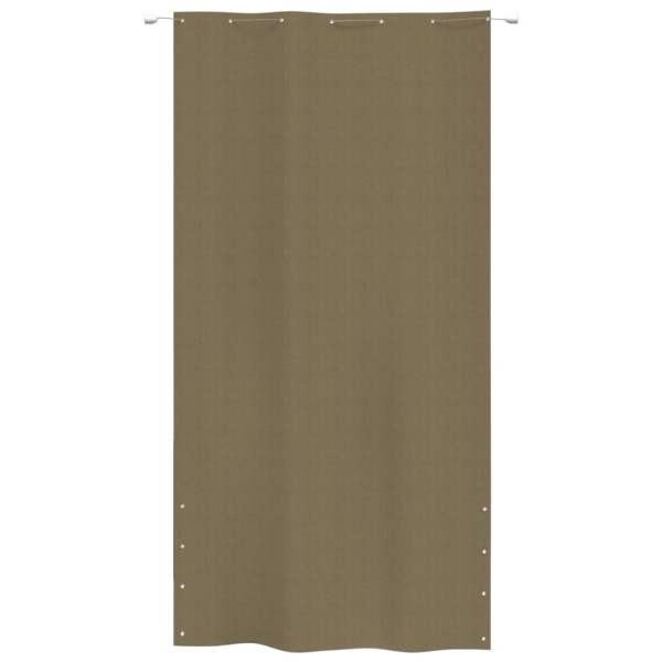 Toldo pantalla para balcón de tela oxford gris taupe 140x240 cm