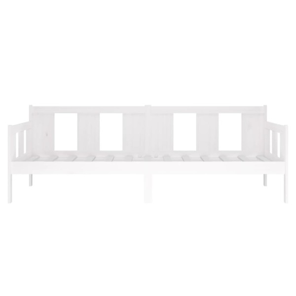 Sofá cama madera maciza de pino blanco 90x190 cm