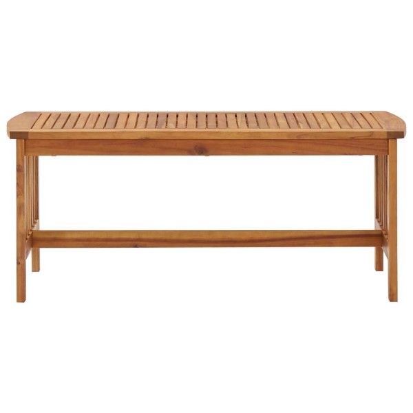 Mesa de centro de madera maciza de acacia 102x50x43 cm