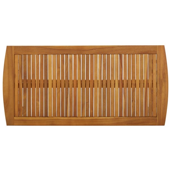 Mesa de centro de madera maciza de acacia 102x50x43 cm