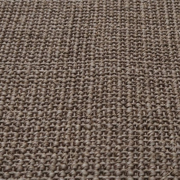 Alfombra de sisal natural negro 66x200 cm