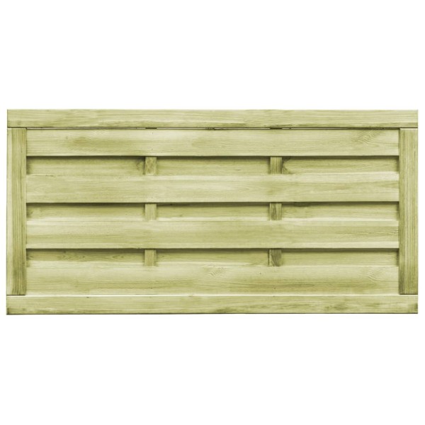 Puertas valla 2 uds madera pino impregnada 150x75 cm verde