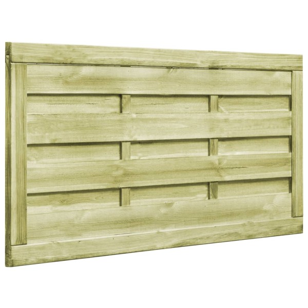 Puertas valla 2 uds madera pino impregnada 150x75 cm verde