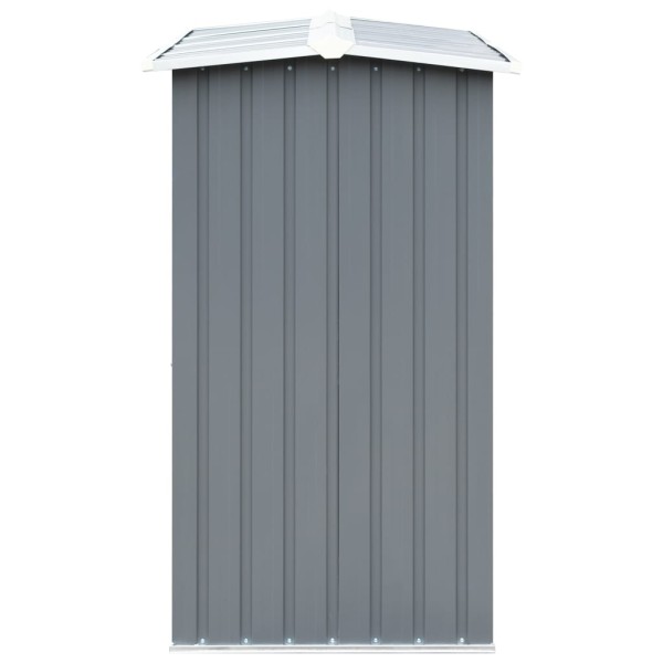 Casetilla para leña acero galvanizado gris 330x92x153 cm