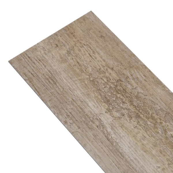 Lamas de suelo no autoadhesivas PVC madera deslavada 5,26 m²