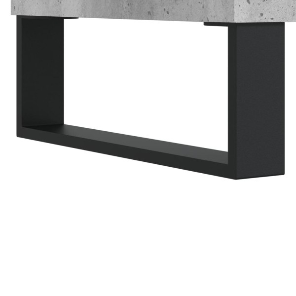 Mesa de centro madera contrachapada gris hormigón 102x50x40 cm