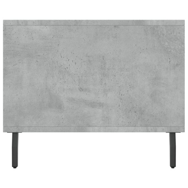 Mesa de centro madera contrachapada gris hormigón 90x50x40 cm