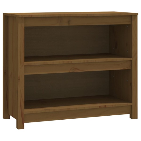 Estantería madera maciza de pino marrón miel 80x35x68 cm