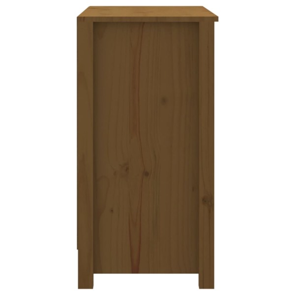 Estantería madera maciza de pino marrón miel 80x35x68 cm